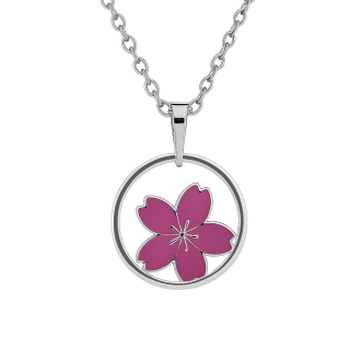 Stříbrný přívěsek s řetízkem květina KO5038_BR030_49_RH