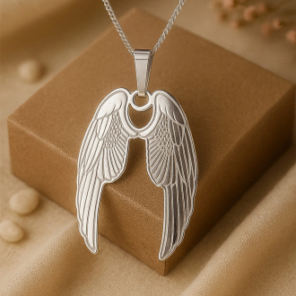 Stříbrný přívěsek s řetízkem andělská křídla KO6097_CU035_50