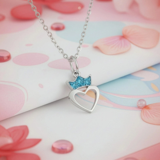 Stříbrný přívěsek s řetízkem korunka KO1115_MO4D030_40