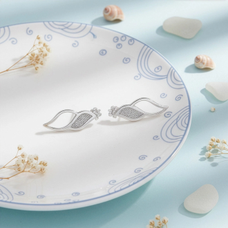 Stříbrné náušnice motýl NA2070